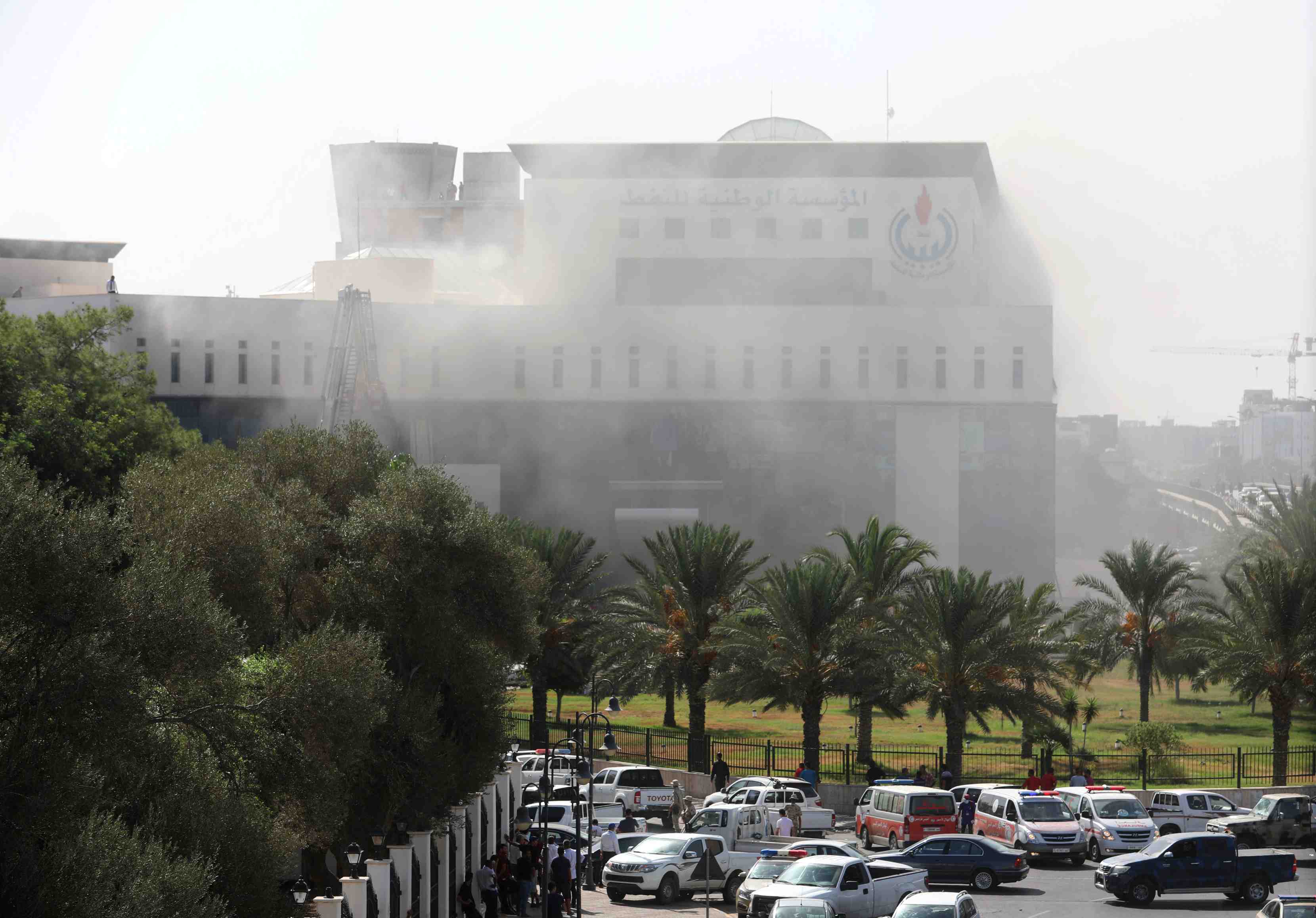 Attaque au siege de la compagnie petroliere libyenne
