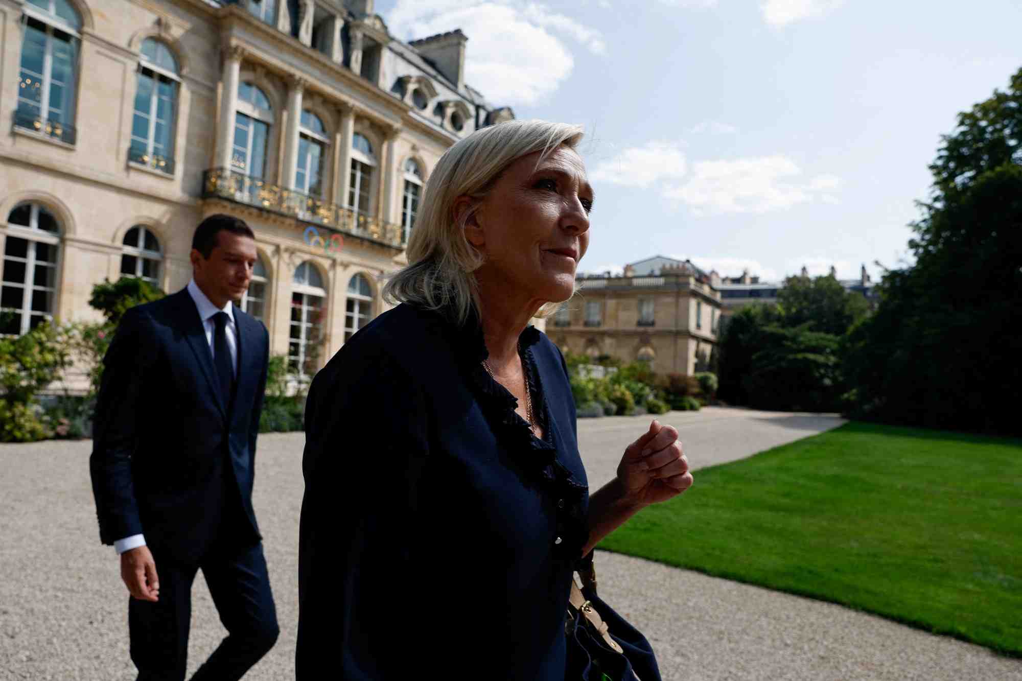 French president macron meets party leaders for talks to discuss appointing a new prime minister, in paris