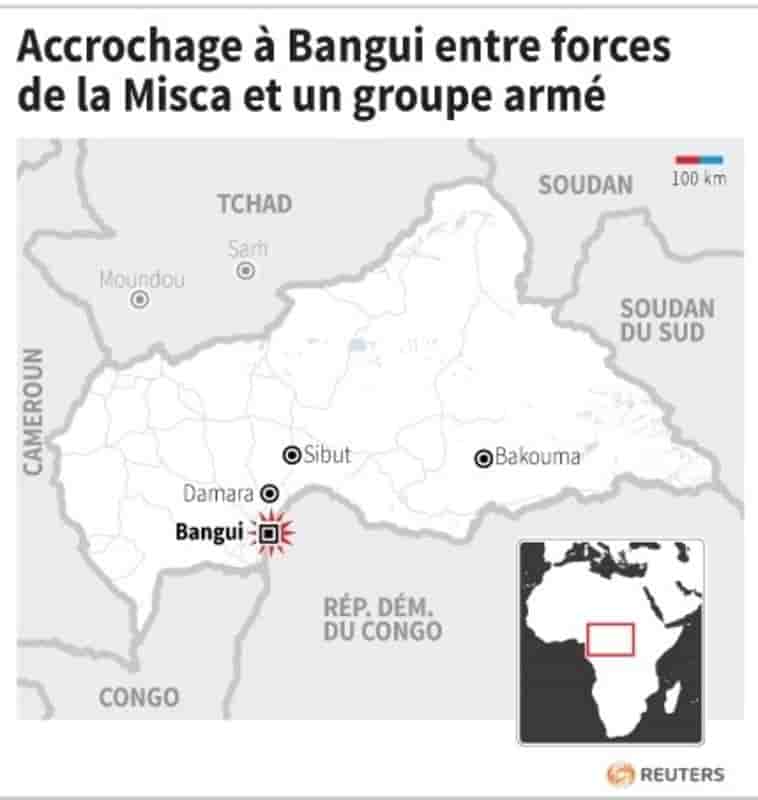 Accrochage à Bangui entre la Misca et un groupe armé, deux morts