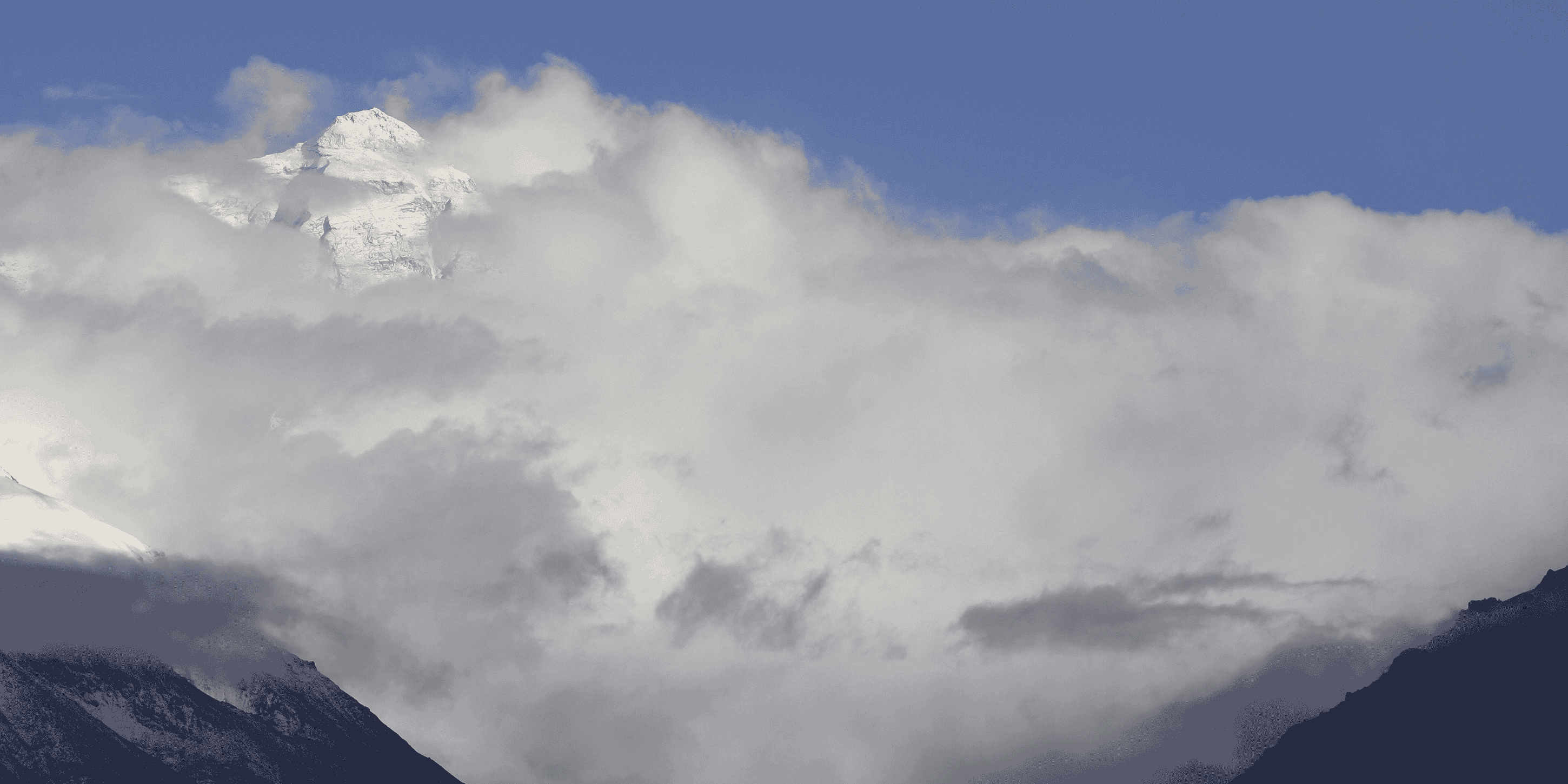 Everest, Himalaya, brume,