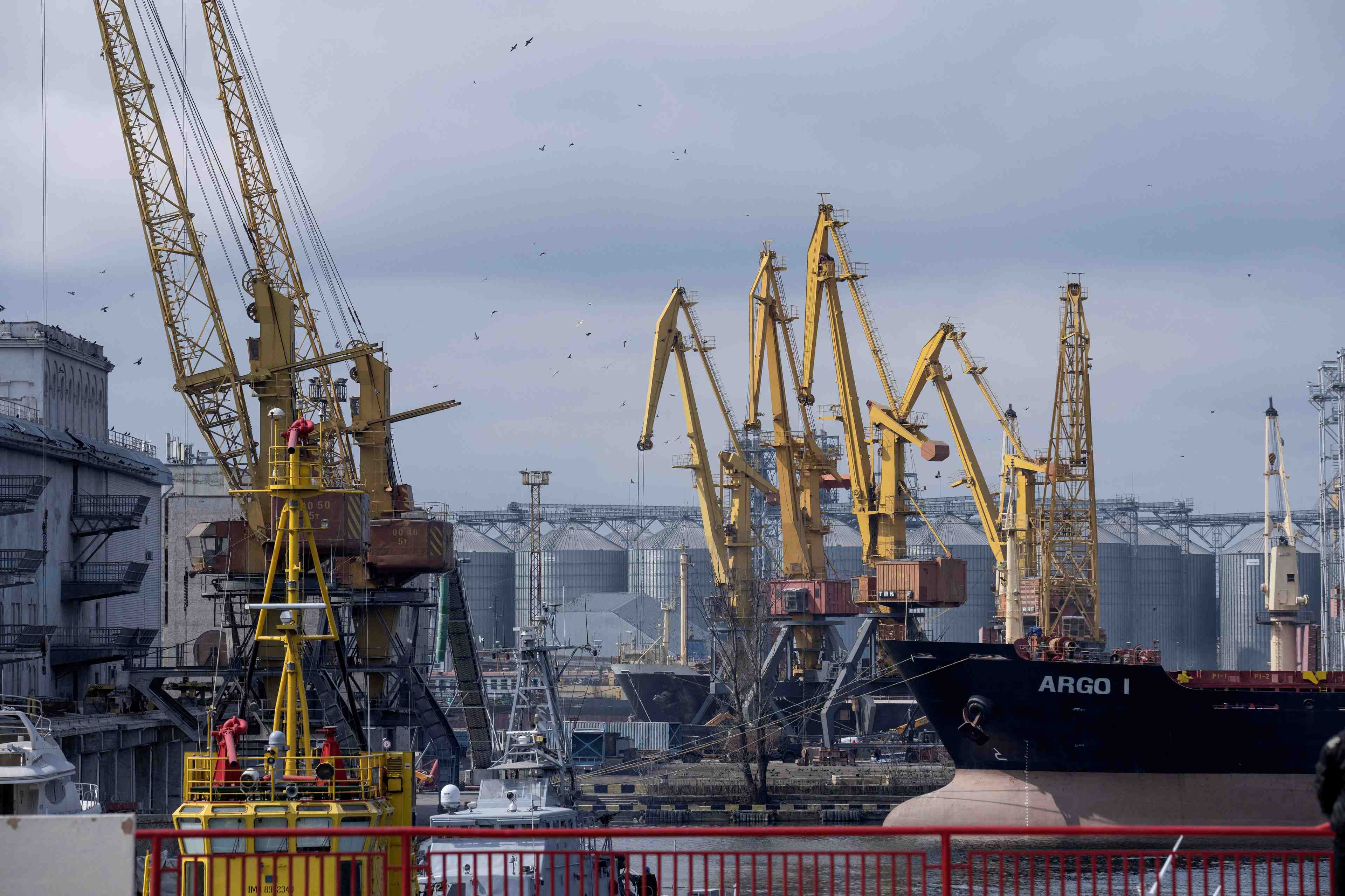 Un port d'exportation de cereales a odessa en ukraine