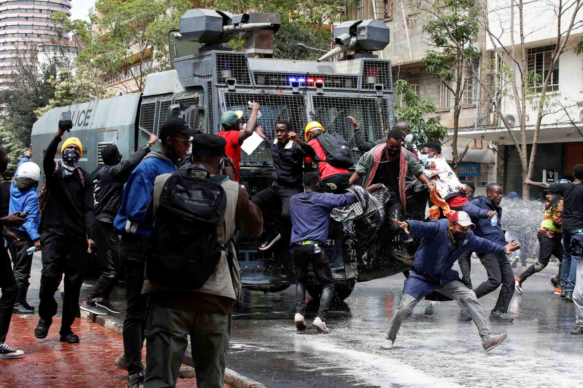 Manifestation contre le projet de loi de finances 2024/2025 a nairobi
