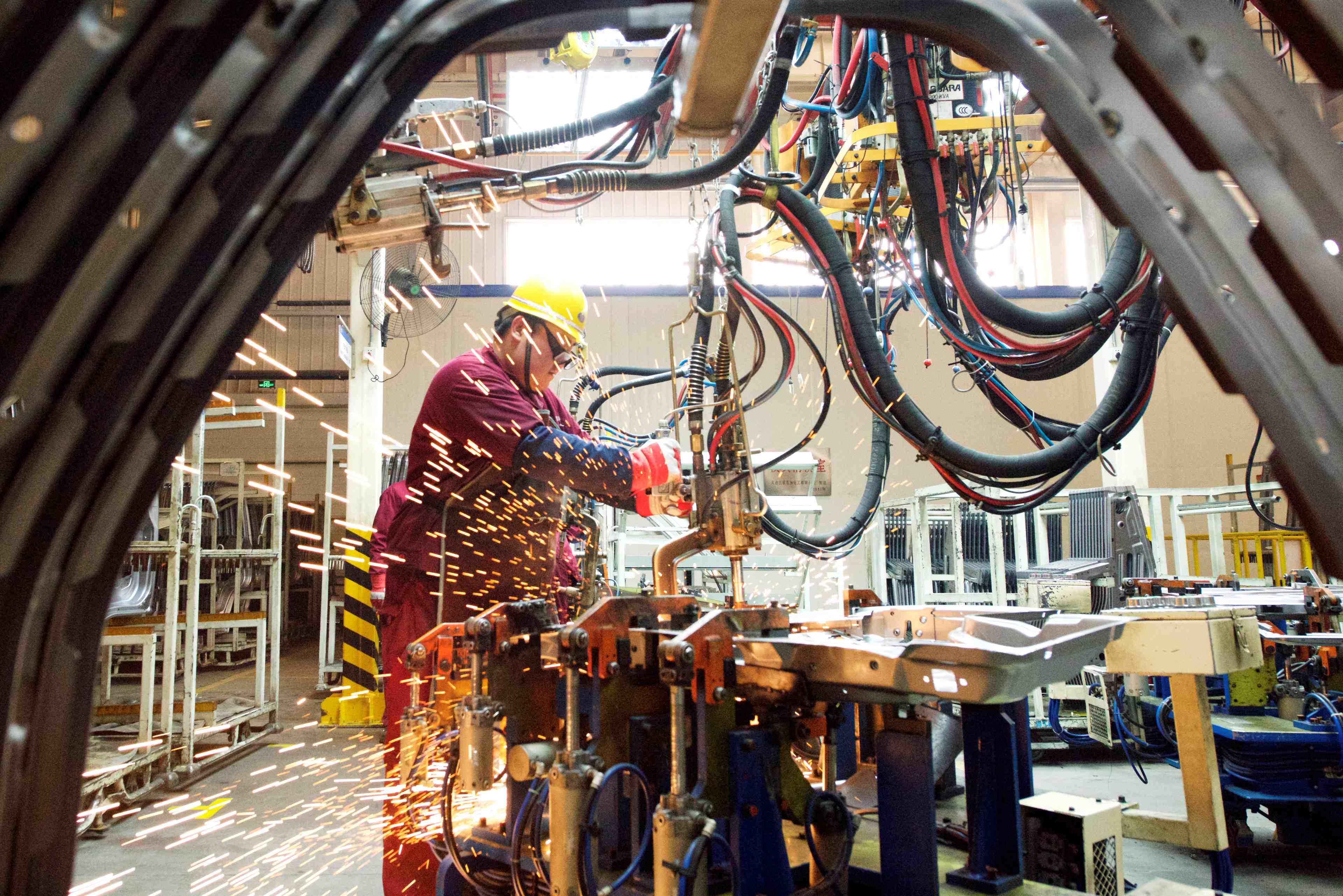 Chine: plus fort ralentissement de la production en 17 ans