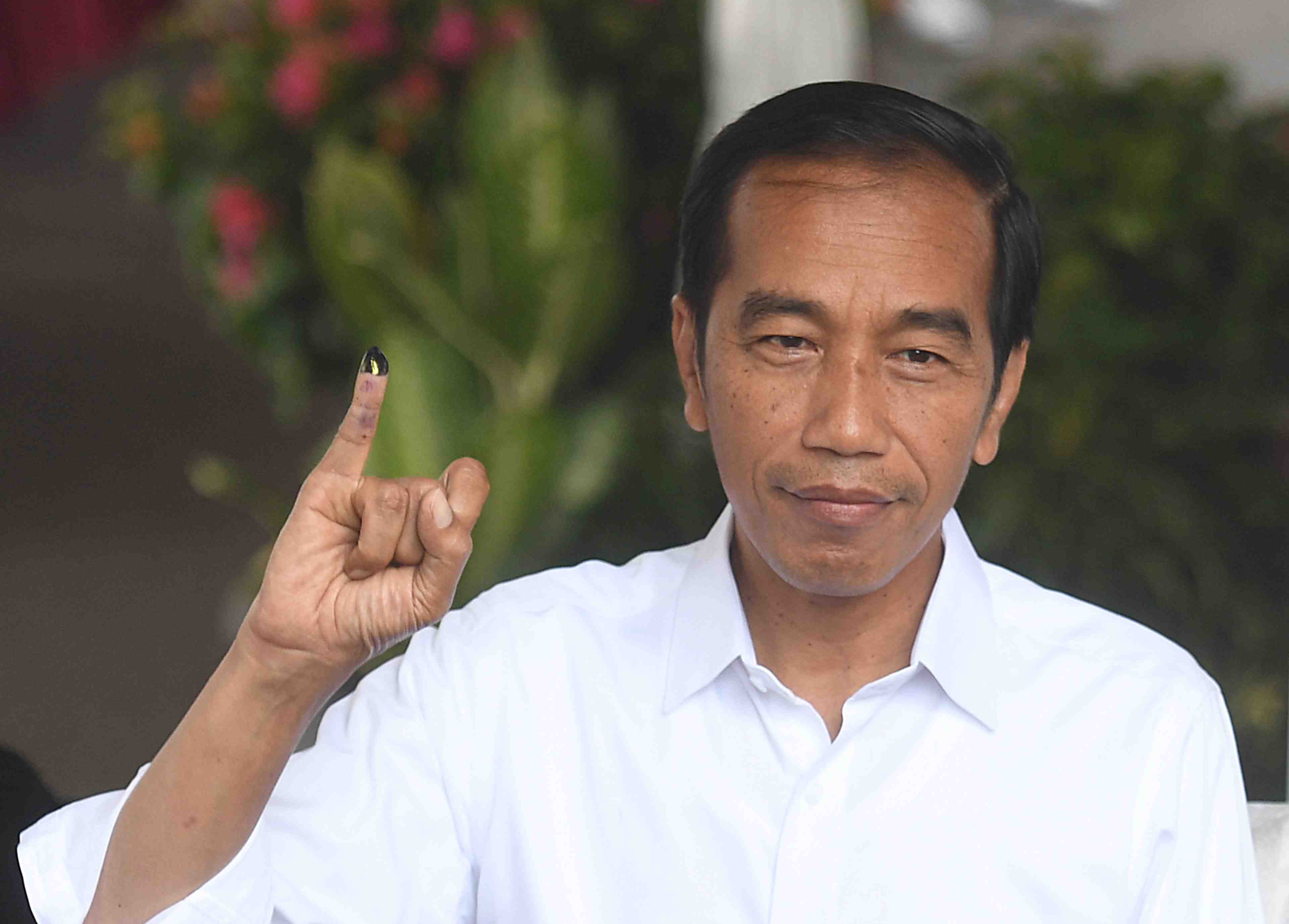 Le president indonesien widodo reelu avec 55,5% des voix