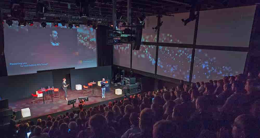 Lors du Mastercard Innovation Forum 2018.
