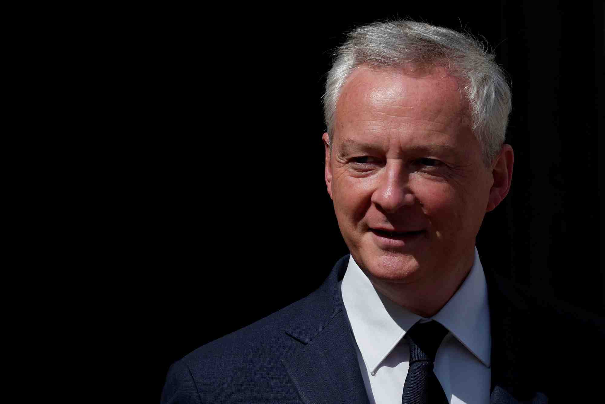 Photo du ministre de l'economie, bruno le maire