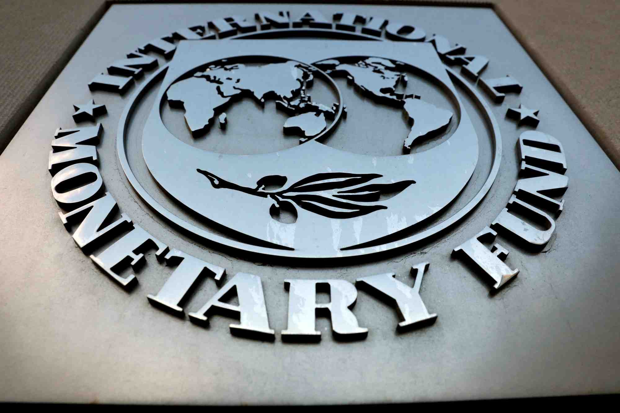 Le logo du fonds monetaire international (fmi)