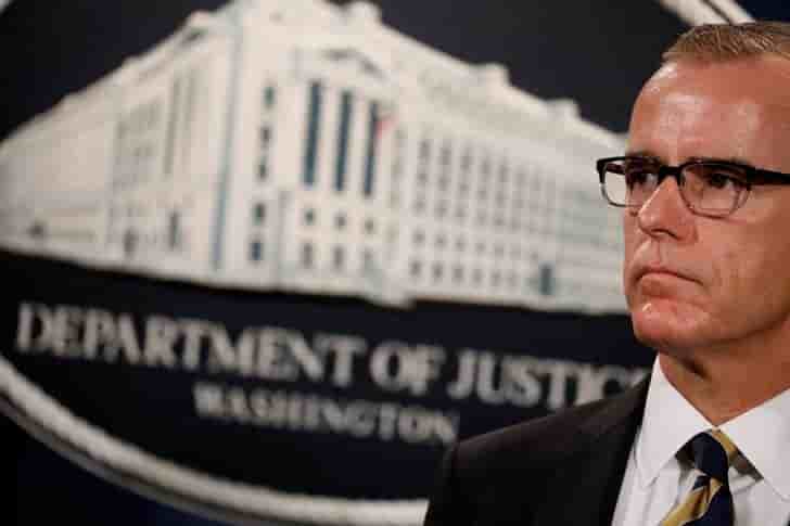 Etats-unis: demission du directeur adjoint du fbi, andrew mccabe