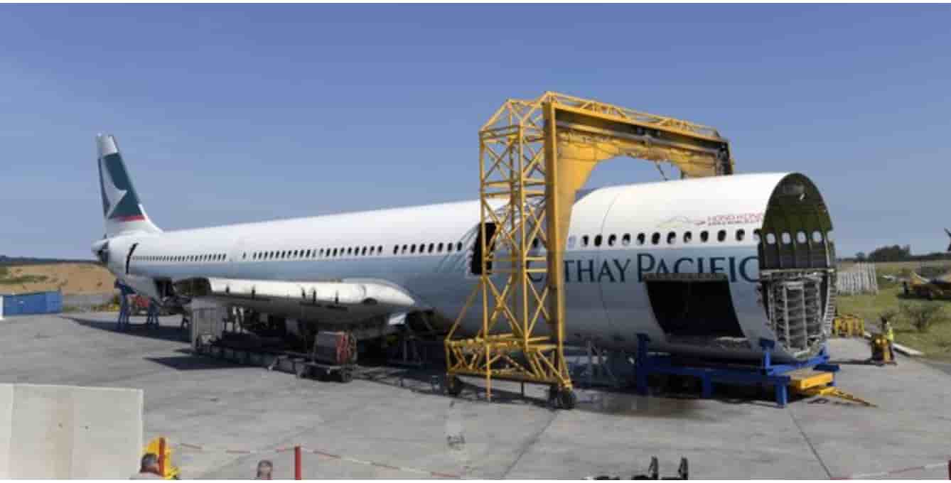 Un avion démantelé par Tarmac Aerosave contient plusieurs tonnes d'alliage d'aluminium à haute valeur ajoutée.