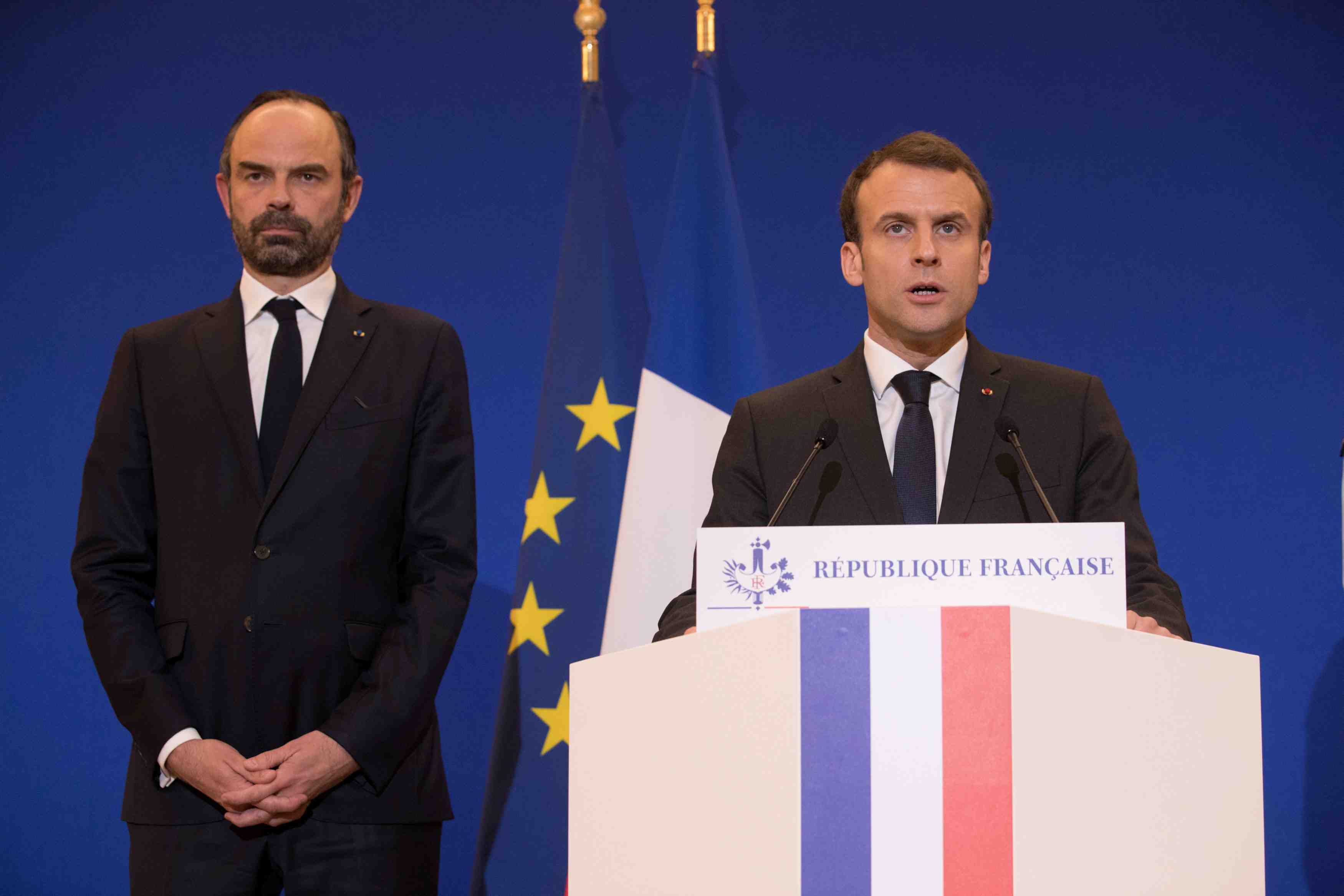 "la france a subi une attaque islamiste terroriste" declare macron