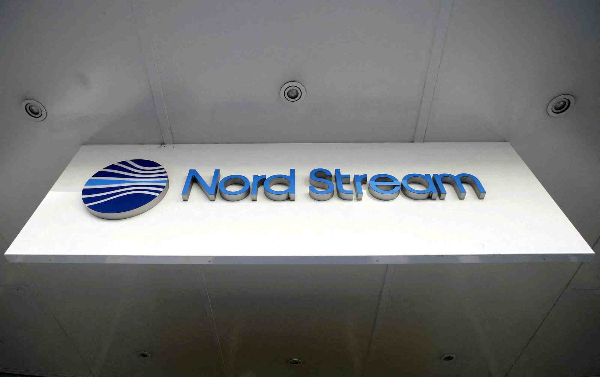 Le logo de nord stream au siege de nord stream ag a zoug