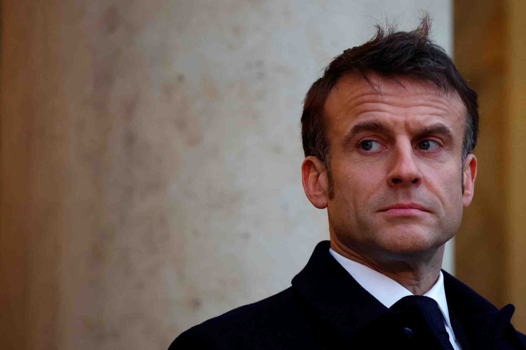 Le president francais emmanuel macron