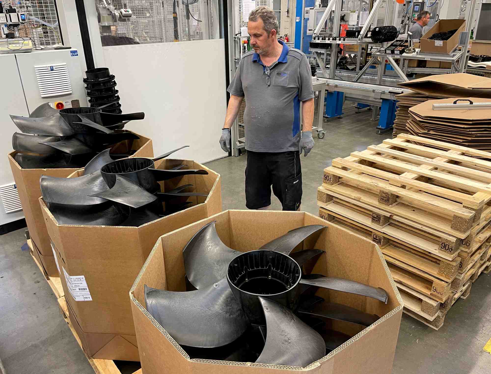 Une usine de moteurs electriques et de ventilateurs