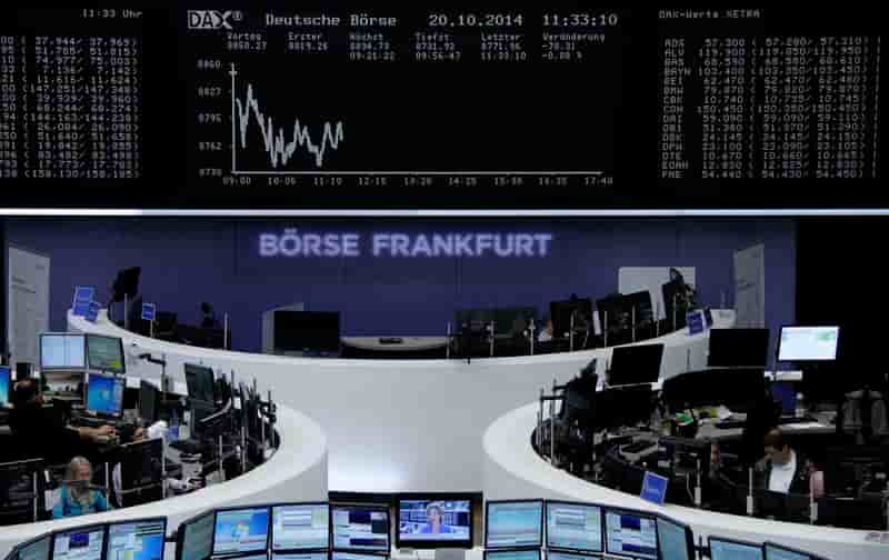 Repli des Bourses européennes à la mi-séance