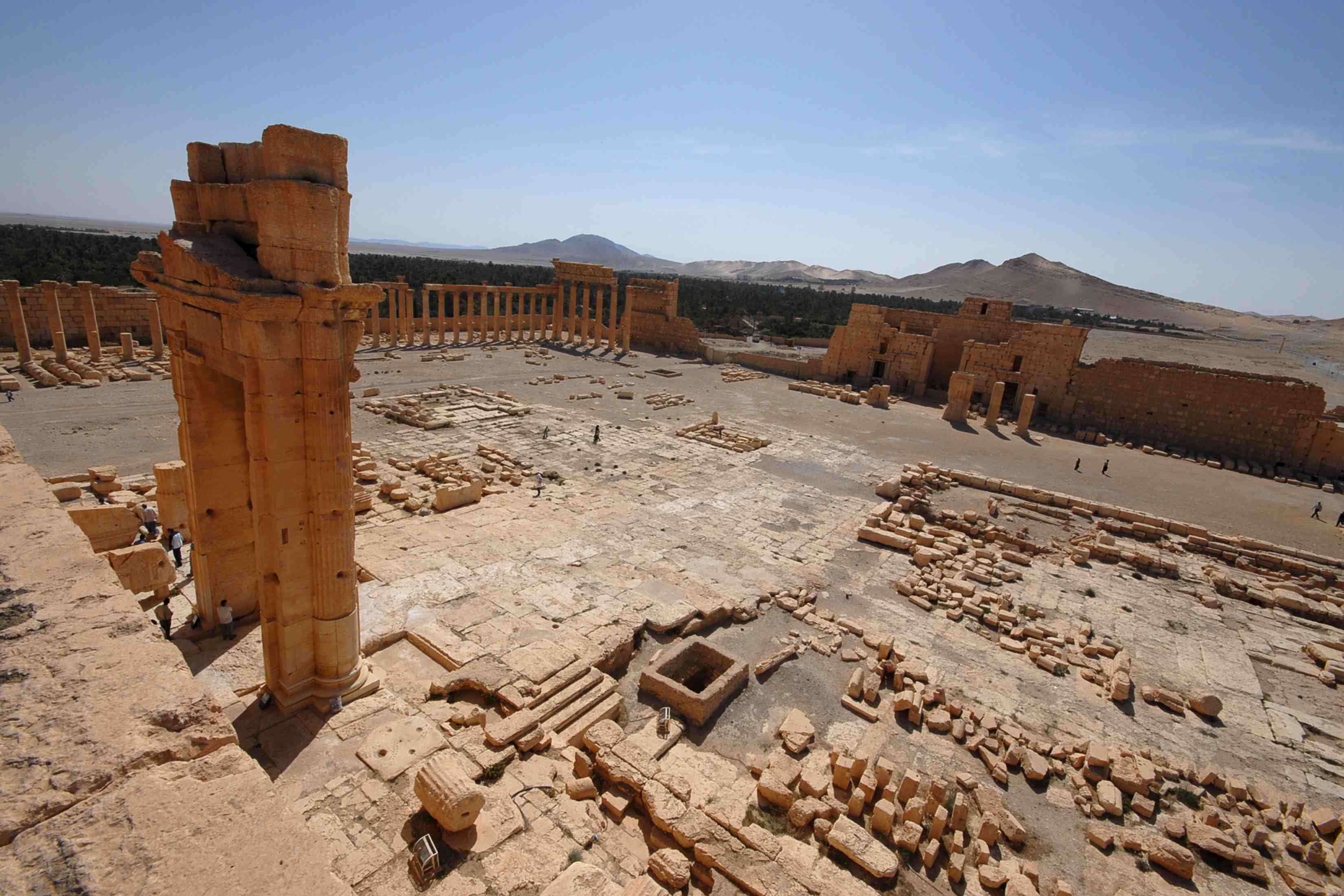 L'ei aurait detruit une partie du temple de bel a palmyre