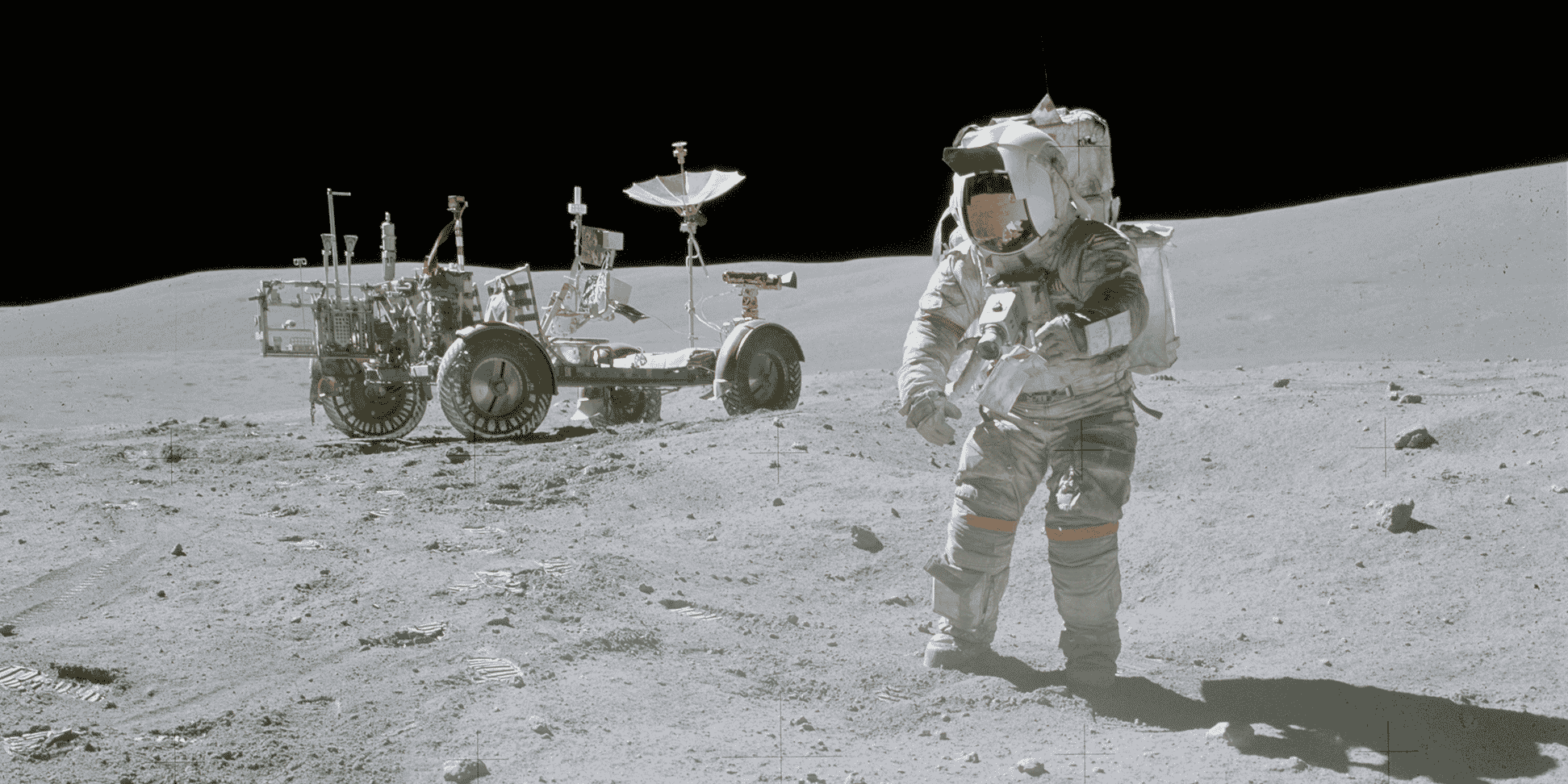 Lune, Apollo 16, Nasa, John Young, astronaute, espace, spatial,