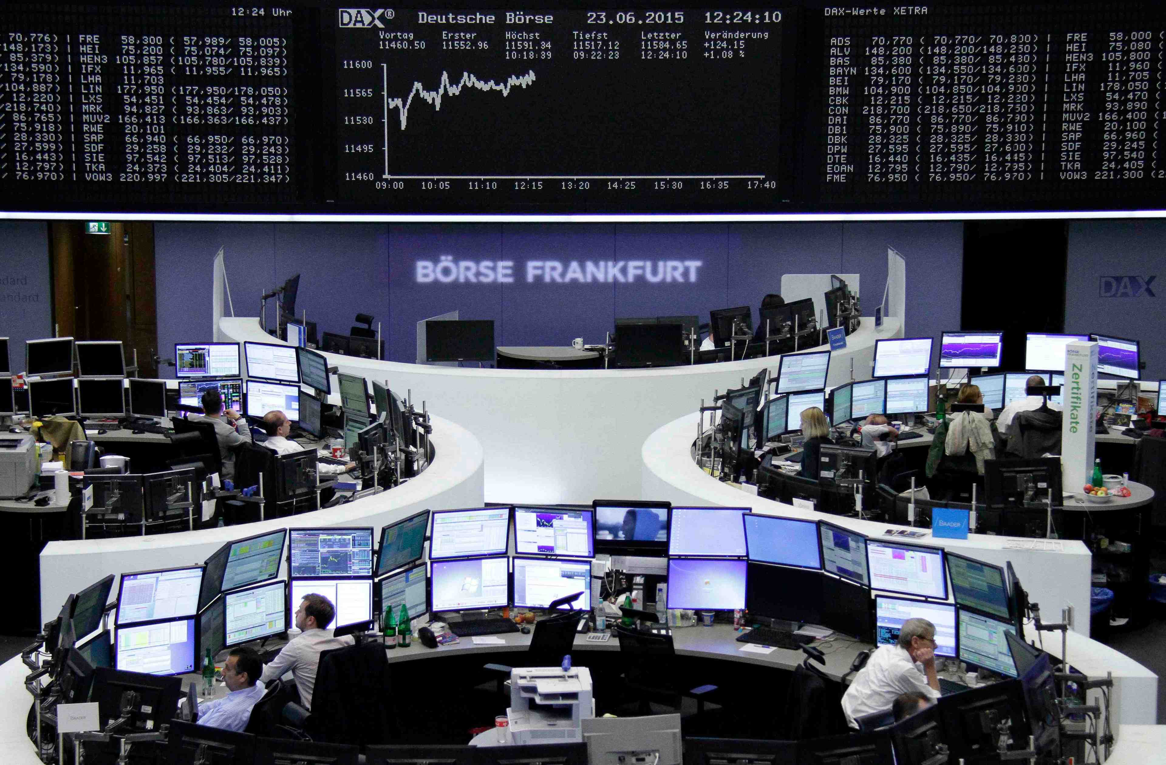 Les bourses europeennes poursuivent leur progression a la mi-seance