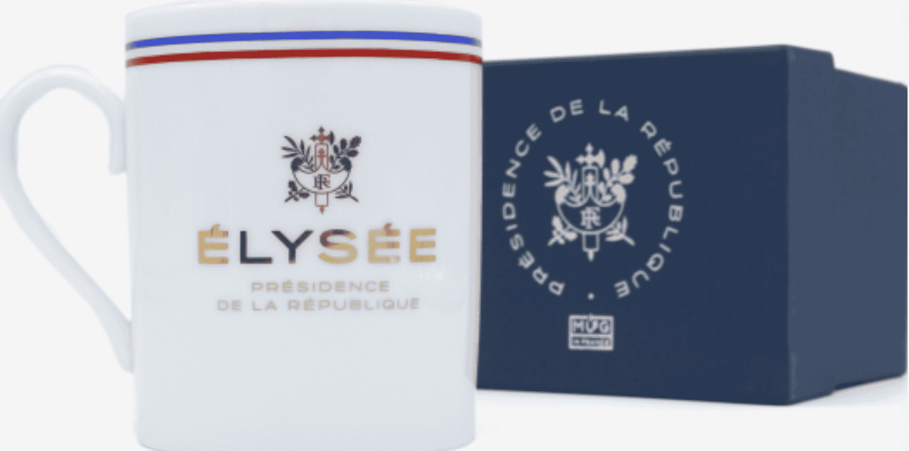Elysée, produits dérivés, goodies, mug, montre Lip, stylo Bic, boutique, macaron, sac première dame, tshirt croquignolesque,