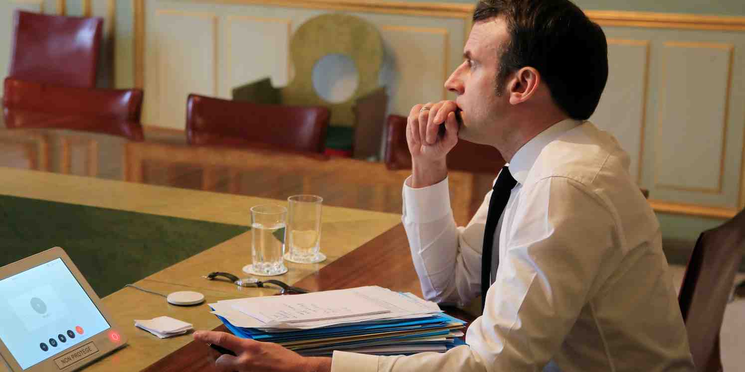 Le président Emmanuel Macron