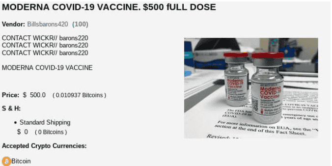 petite annonce vaccin arnaque