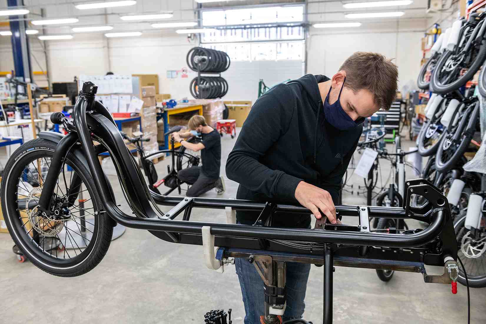 Atelier de production à Longvic, près de Dijon