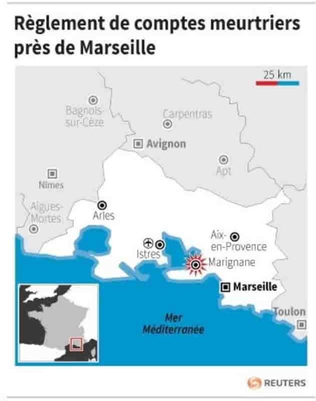Reglement de comptes meurtriers pres de marseille