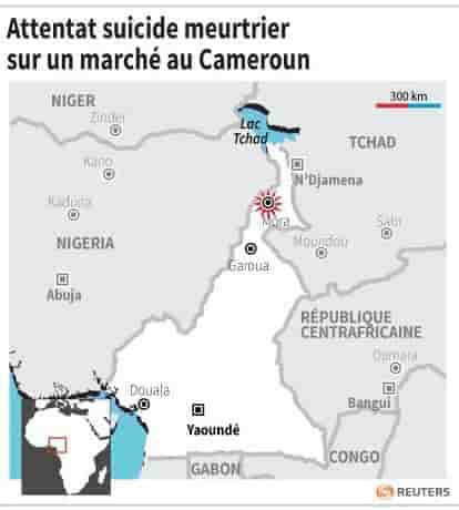 Attentat suicide meurtrier sur un marche au cameroun