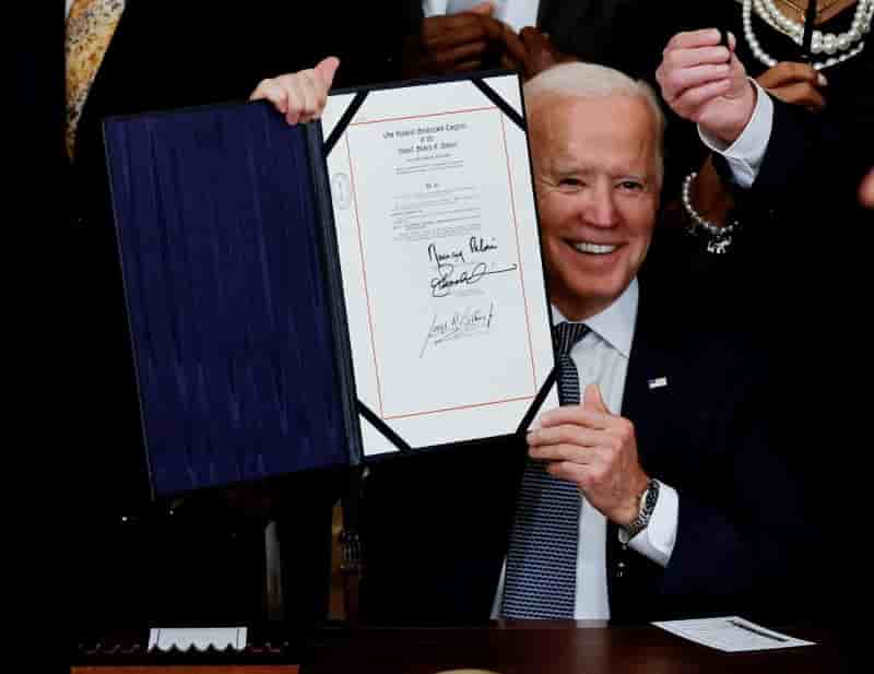 Usa: biden instaure un jour ferie pour commemorer la fin de l'esclavage