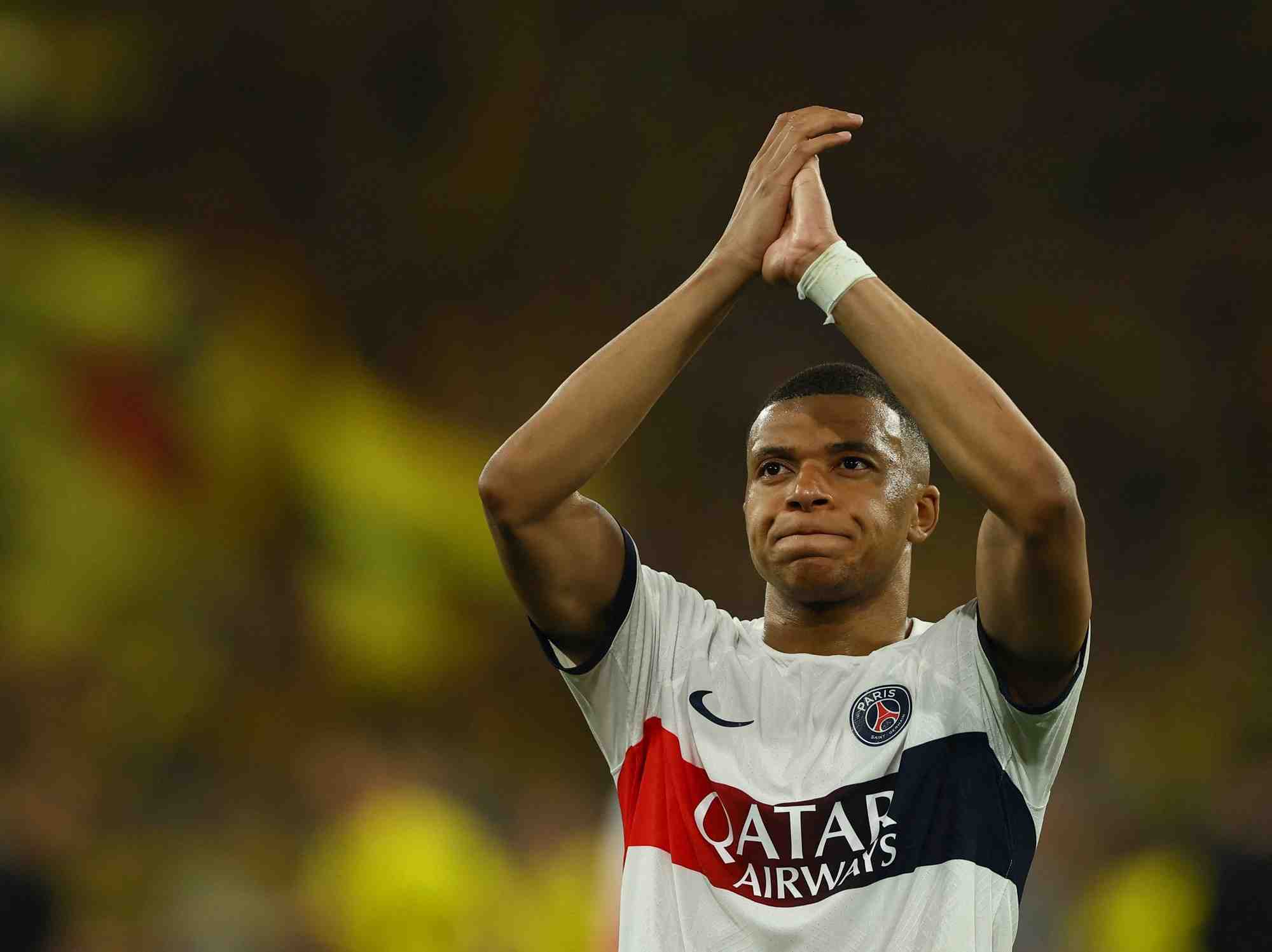 L'attaquant du psg kylian mbappe