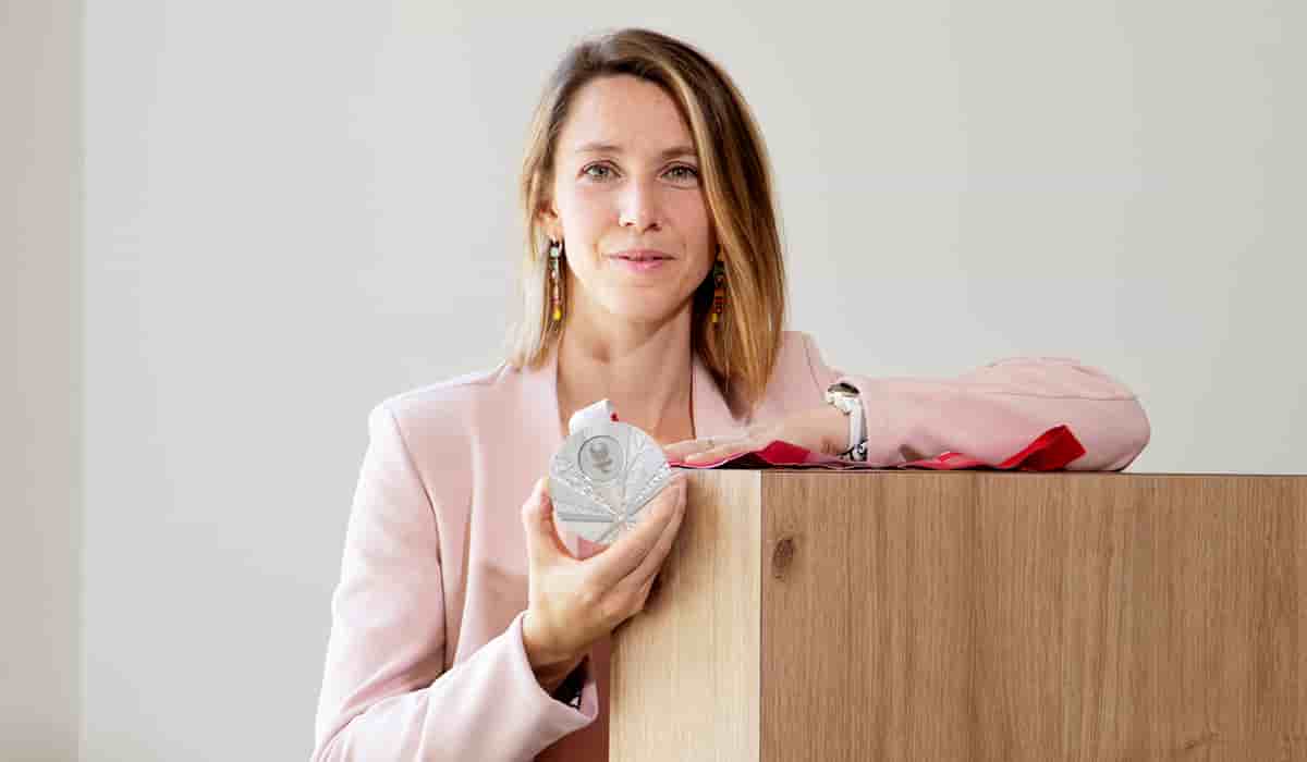 Marie-Amélie Le Fur, début juin avec la médaille d’argent remportée au saut en longueur à Tokyo en 2021.