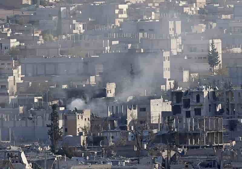 Les kurdes de kobani tiendraient 70% de la ville
