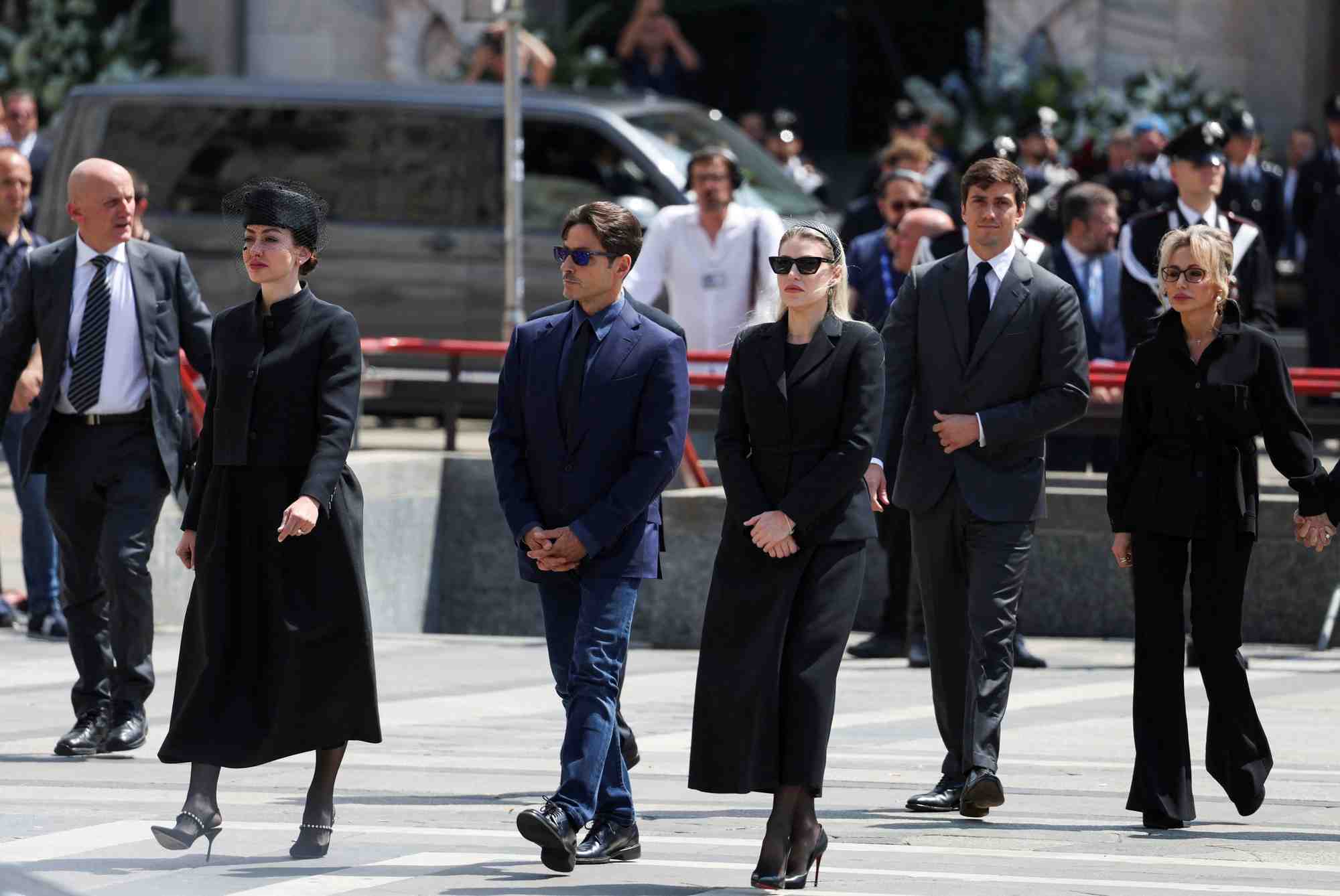 Funerailles de l'ancien premier ministre italien silvio berlusconi a la cathedrale duomo, a milan
