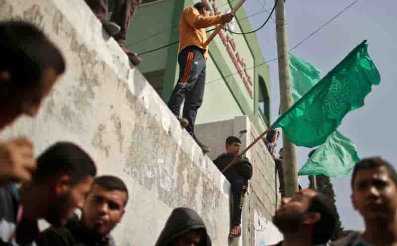 Manifestation à Gaza contre l'interdiction du Hamas en Egypte