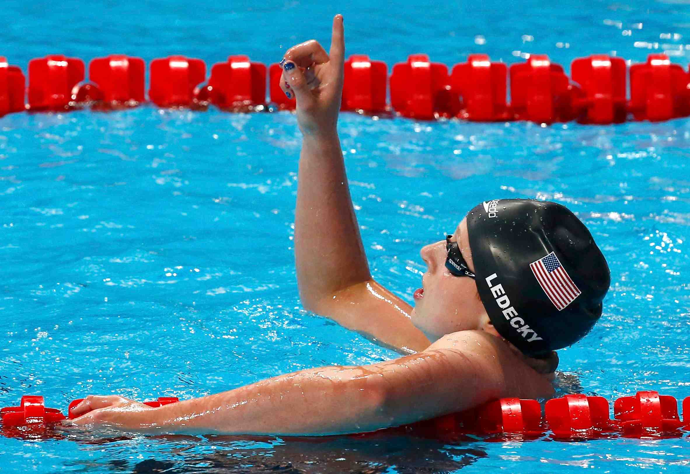 Katie ledecky, seule au monde