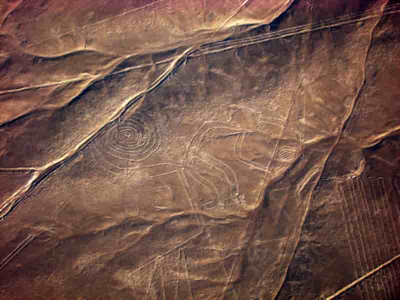 Des geoglyphes anterieurs aux lignes de nazca decouverts au perou