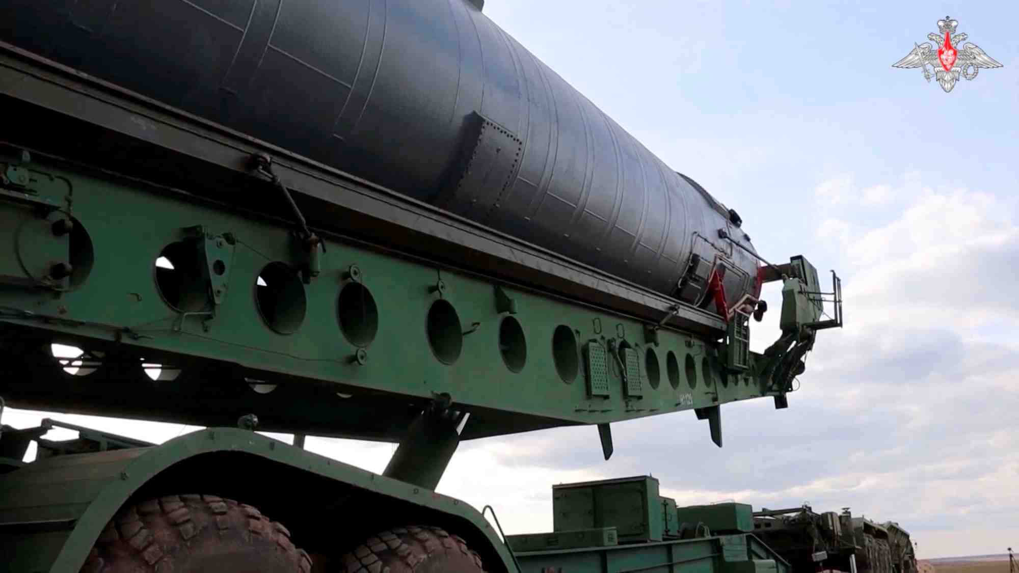 Un missile balistique intercontinental equipe du vehicule planeur hypersonique a capacite nucleaire « avangard »