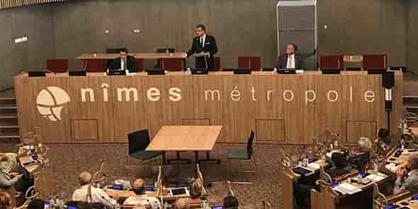 Conseil d'agglomération de Nîmes Métrople, le 21 sept 2020