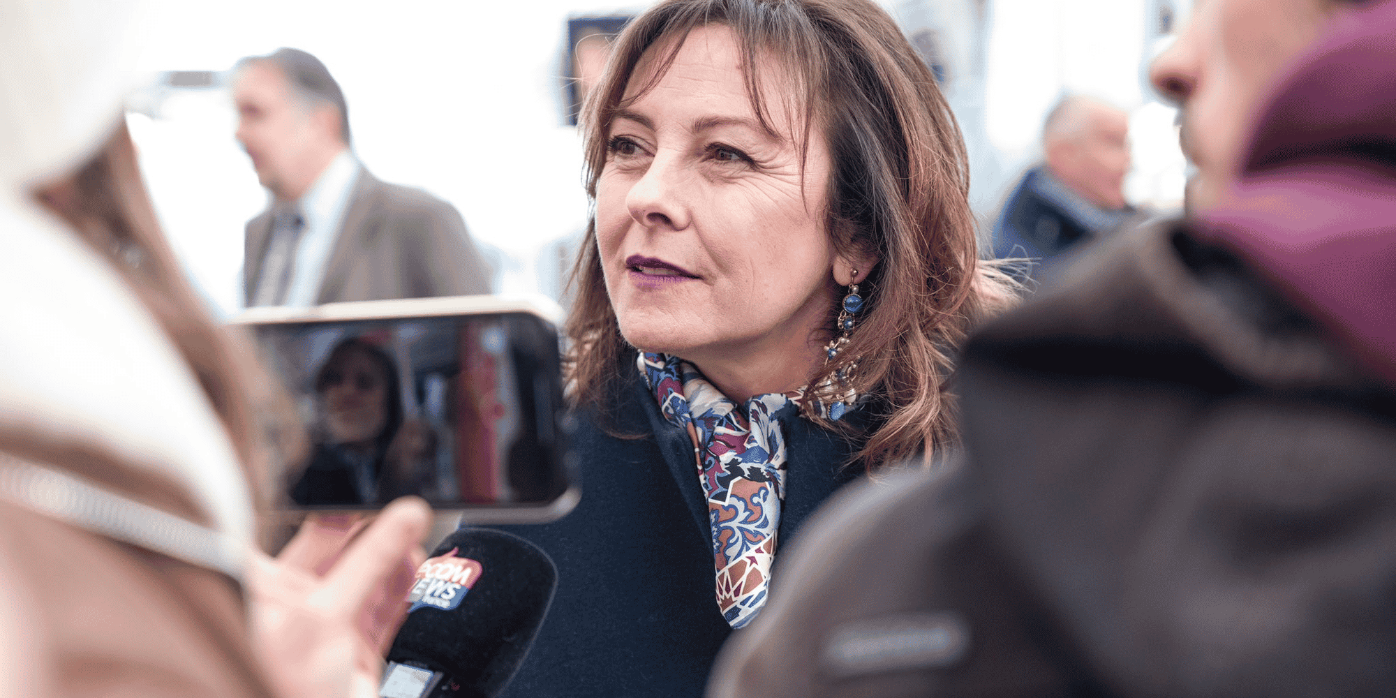 Carole Delga, présidente de la Région Occitanie, a donné sa première conférence de presse de l'année 2024 le 9 janvier, depuis la gare Saint-Roch à Montpellier.
