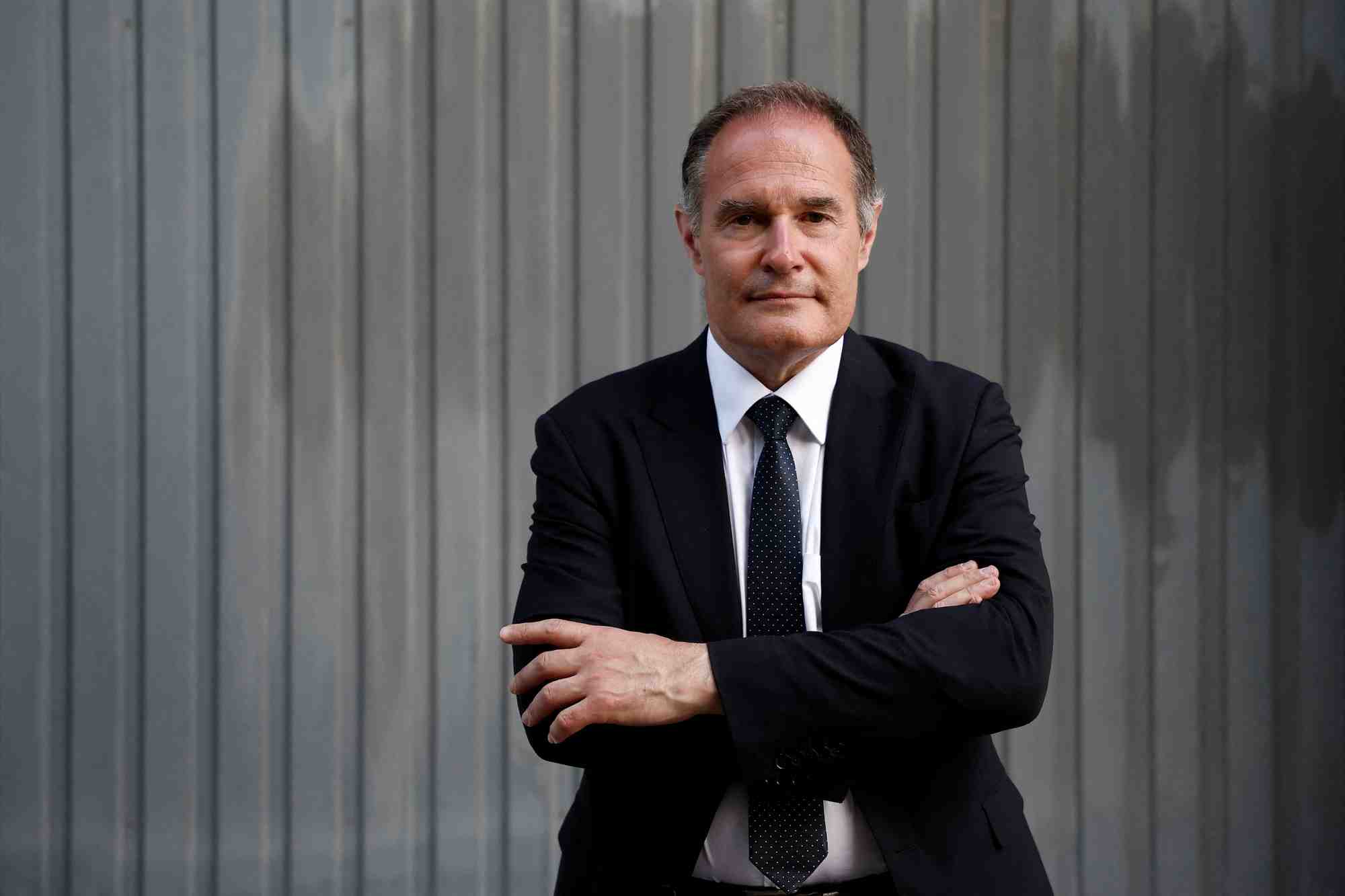 Le depute europeen francais du parti d'extreme droite rassemblement national fabrice leggeri, a paris
