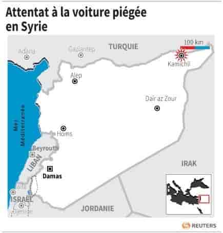Attentat a la voiture piegee en syrie