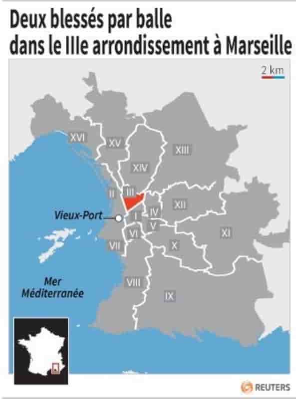 Deux blessés par balle à Marseille