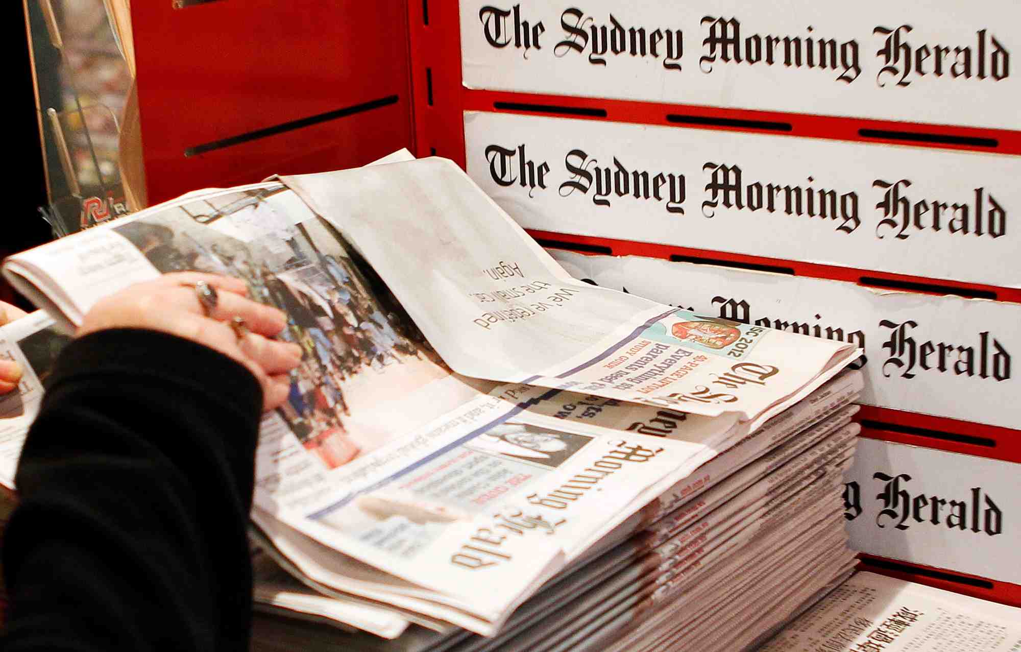 Une edition du journal sydney morning herald