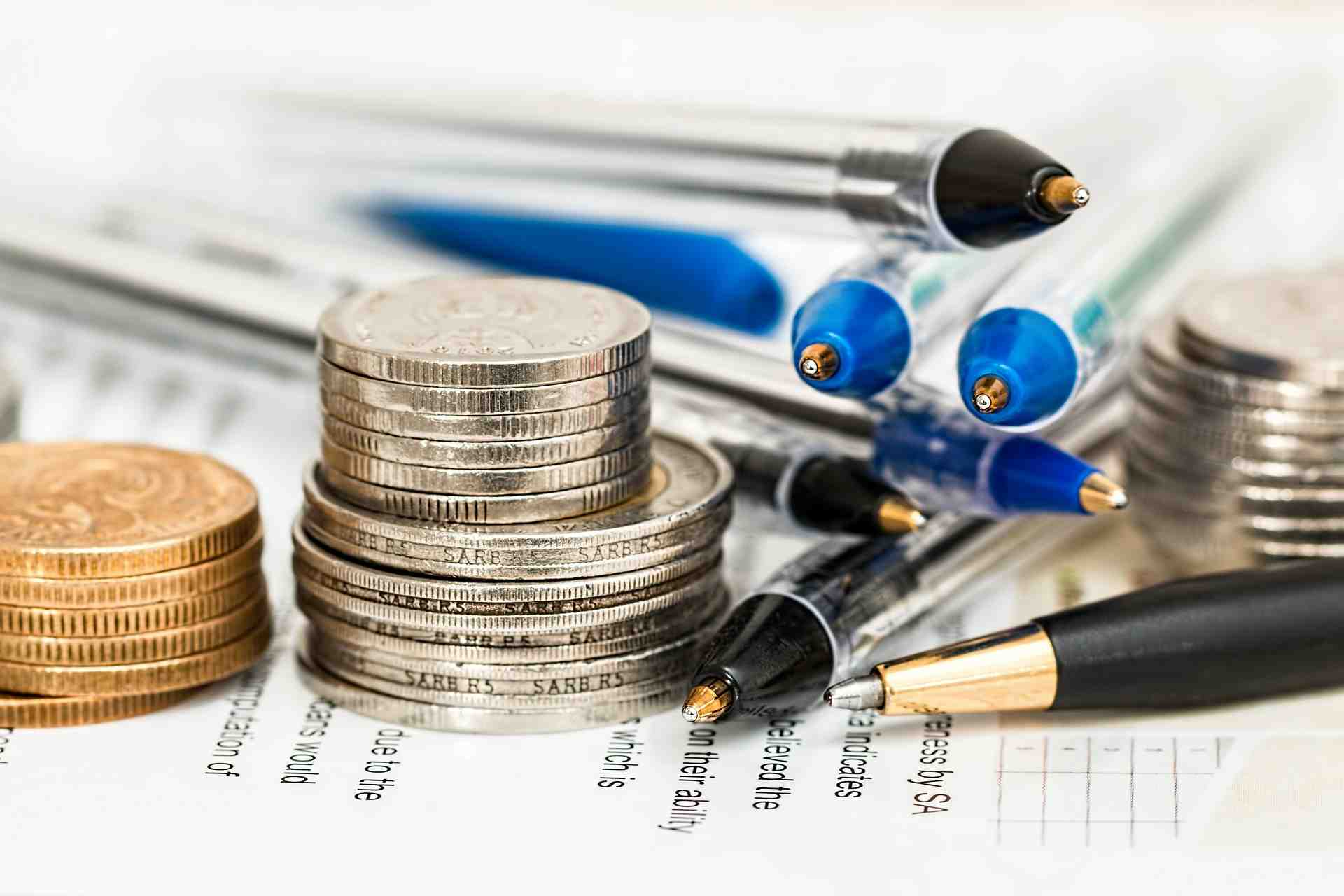 Pièces banque compte