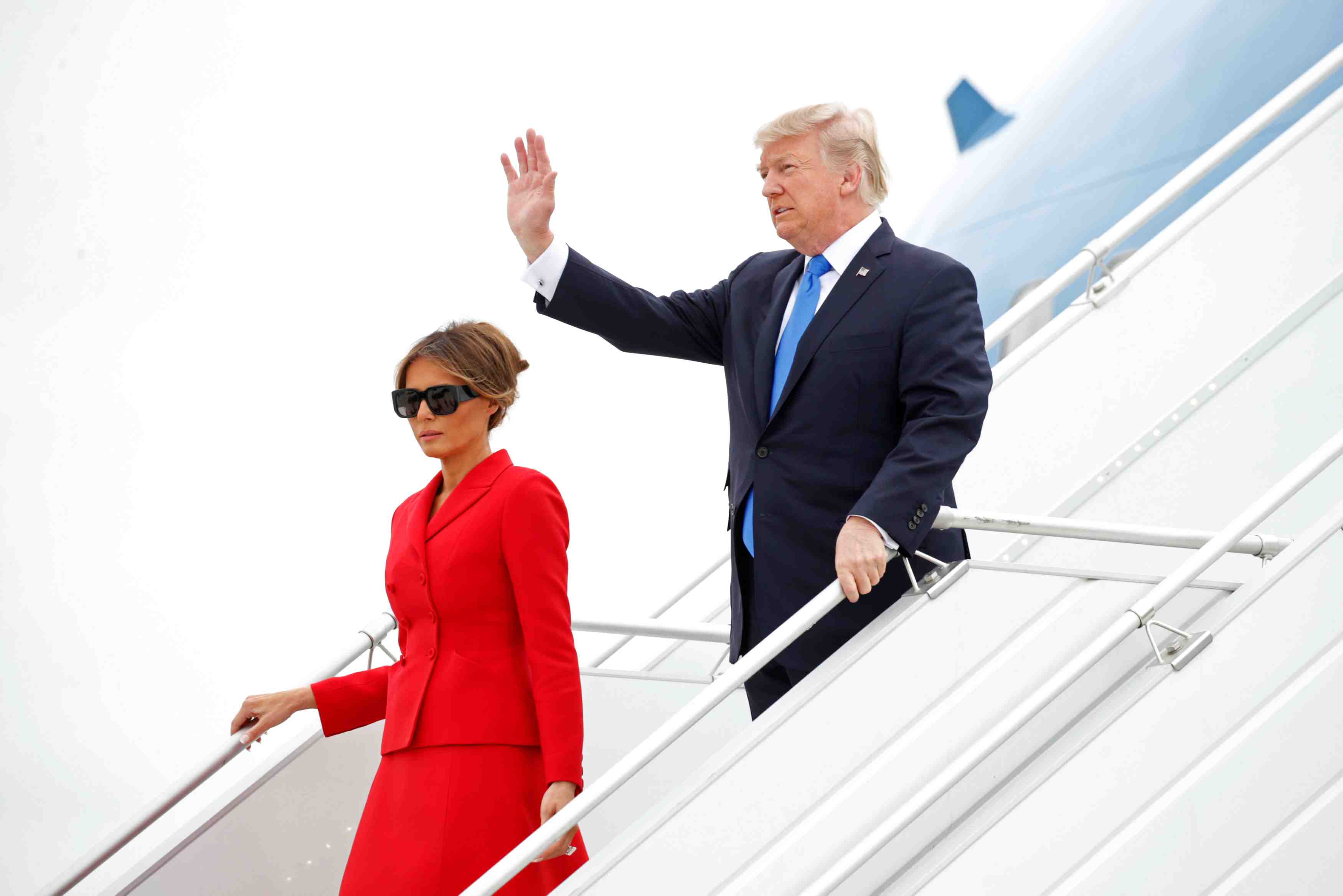 Trump est arrive a paris pour une visite riche en symboles