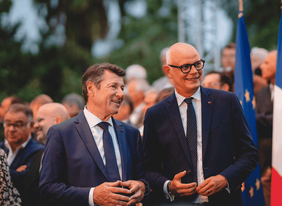 L'ancien Premier ministre, Edouard Philippe et Christian Estrosi, ensemble lors de la rentrée politique du maire de Nice