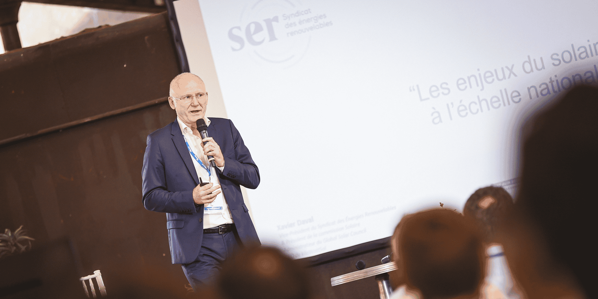 « L'industrie automobile a été l'industrie du 20e siècle, l'industrie solaire sera celle du 21e siècle ! », assure Xavier Daval, vice-président du Syndicat des énergies renouvelables (SER) et président de sa commission solaire, à Bordeaux le 25 juin 2024.