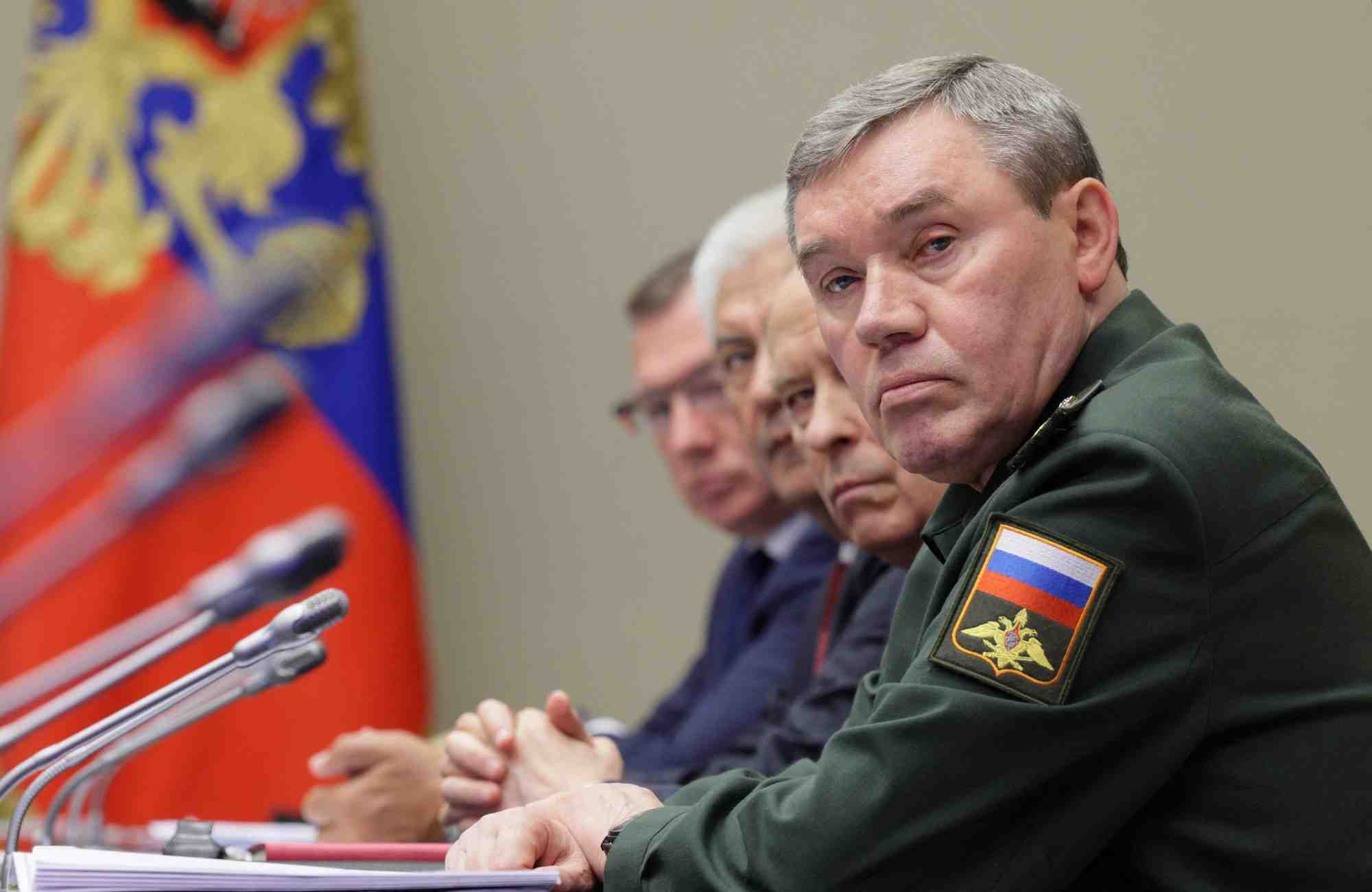 Le chef d'etat-major general des forces armees russes, valery gerasimov