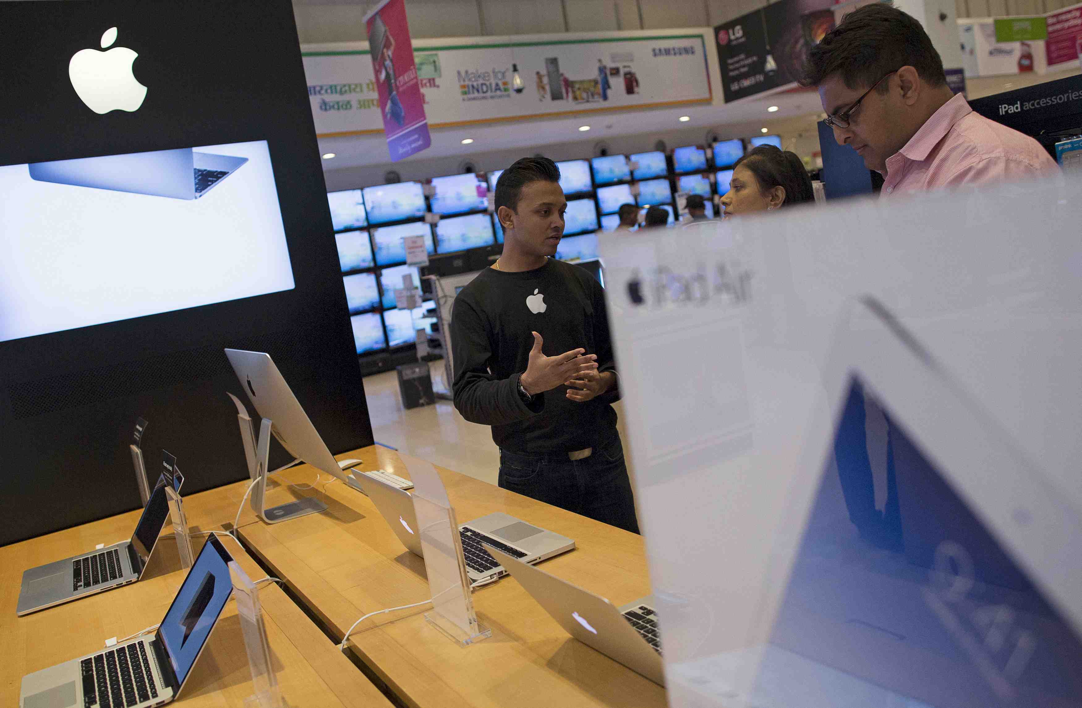 Recul marque de l'action apple a wall street