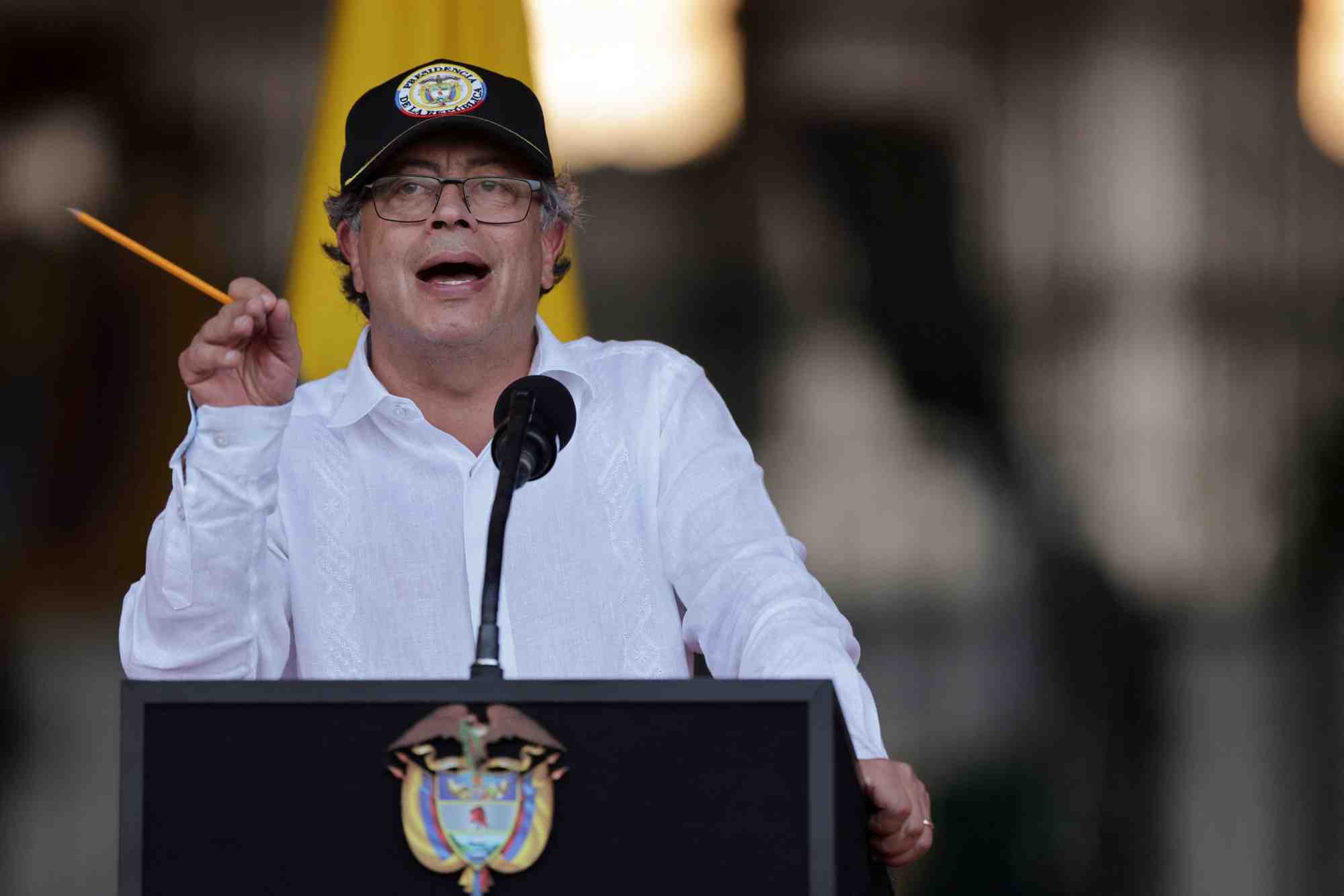 Photo d'archives: le president colombien gustavo petro