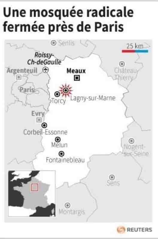 Une mosquee radicale fermee pres de paris